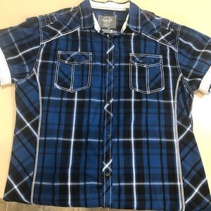 BKE Short Sleeve button up. 3XL Athletic Fit.